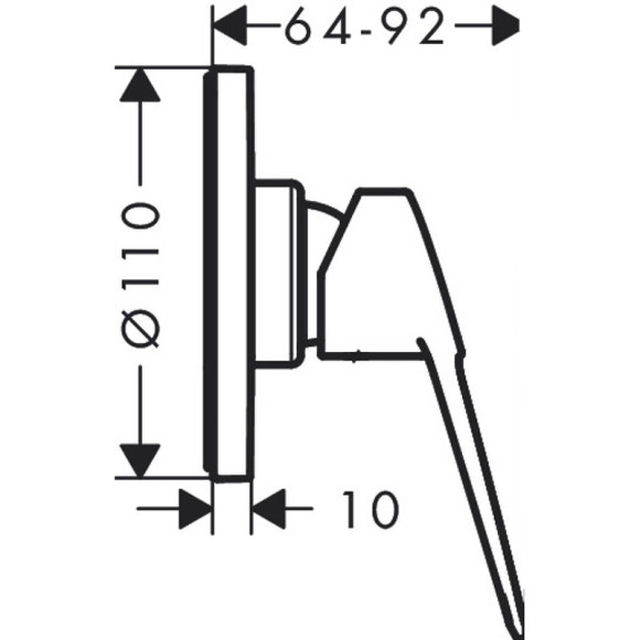 Смеситель для душа Hansgrohe Novus Loop 71361000 Хром Смеситель для душа Hansgrohe Novus Loop 71361000 Хром