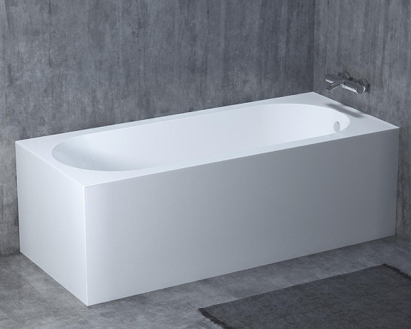 Ванна из искусственного камня Salini Ornella Kit 170х75 102411G Белая глянцевая