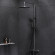 Комплект душевого уголка с душевой системой и аксессуарами AM.PM Gem S 120x80 WK93ER профиль Черный матовый стекло прозрачное Комплект душевого уголка с душевой системой и аксессуарами AM.PM Gem S 120x80 WK93ER профиль Черный матовый стекло прозрачное