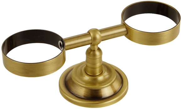 Стакан для зубных щеток с мыльницей Migliore Mirella 17175 Бронза