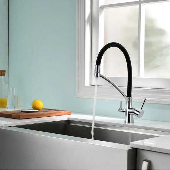 Смеситель для кухни Paulmark Siegen Si213111-308 Черный Смеситель для кухни Paulmark Siegen Si213111-308 Черный