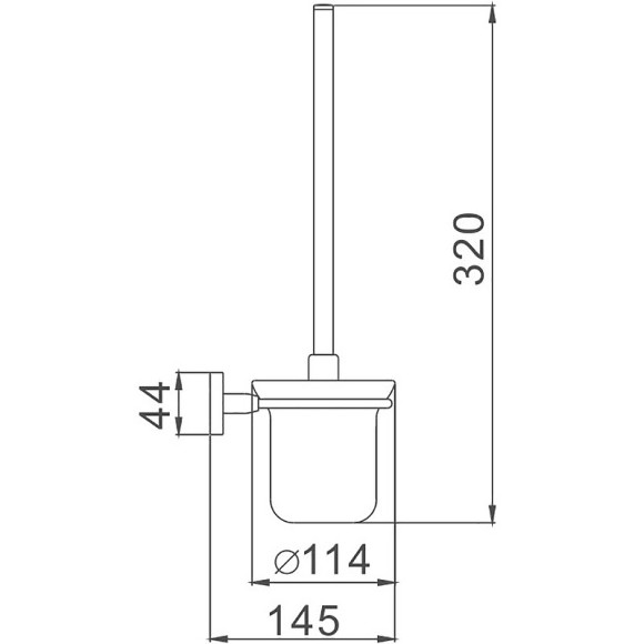 Ершик для унитаза Haiba HB8610 Хром Ершик для унитаза Haiba HB8610 Хром