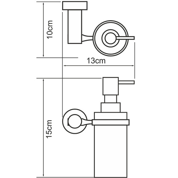 Дозатор для жидкого мыла WasserKRAFT Donau K-9499 Хром Дозатор для жидкого мыла WasserKRAFT Donau K-9499 Хром