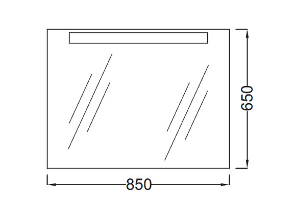 Зеркало Jacob Delafon Presquile 85 EB1109-NF с подсветкой с инфракрасным выключателем Зеркало Jacob Delafon Presquile 85 EB1109-NF с подсветкой с инфракрасным выключателем
