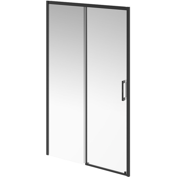 Душевая дверь Kerama Marazzi Vetro 120 VE.120.SD.BLK.M профиль Черный матовый стекло прозрачное