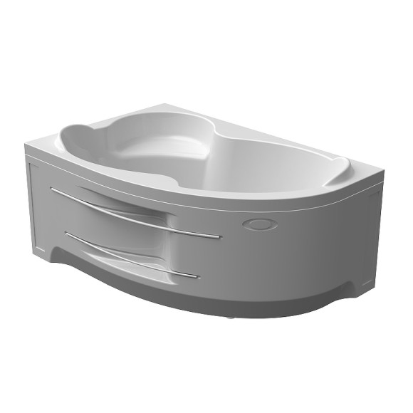 Акриловая ванна Radomir Vannesa Ирма 149х96 L 2-77-2-1-0-216 с гидромассажем Актив Хром