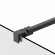 Душевая перегородка Berges Sky Black 140х200 064016 профиль Черный матовый стекло прозрачное Душевая перегородка Berges Sky Black 140х200 064016 профиль Черный матовый стекло прозрачное
