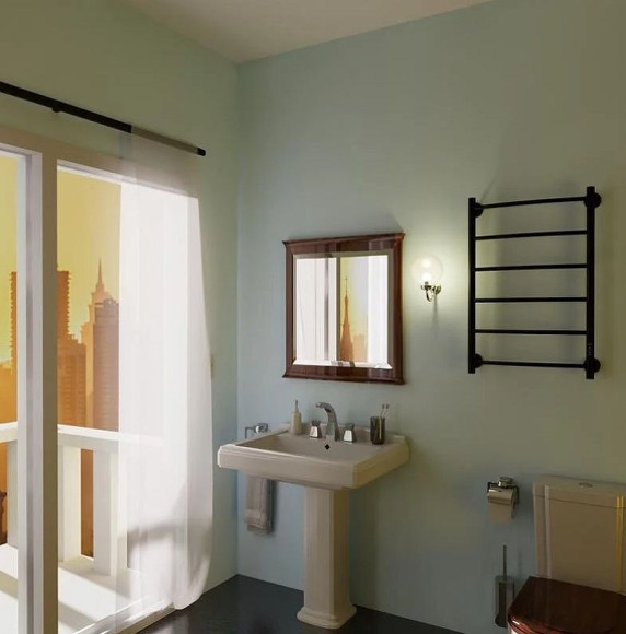 Электрический полотенцесушитель Маргроид Вид 4 800x500 04-8050-1049-9005R правый Черный матовый