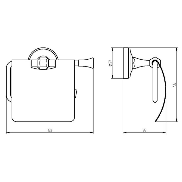 Держатель туалетной бумаги Migliore Fortuna 27694 с крышкой Золото