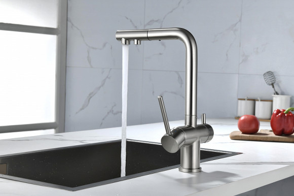 Смеситель для кухни Paulmark Serpentine Se213222-NI Никель Смеситель для кухни Paulmark Serpentine Se213222-NI Никель