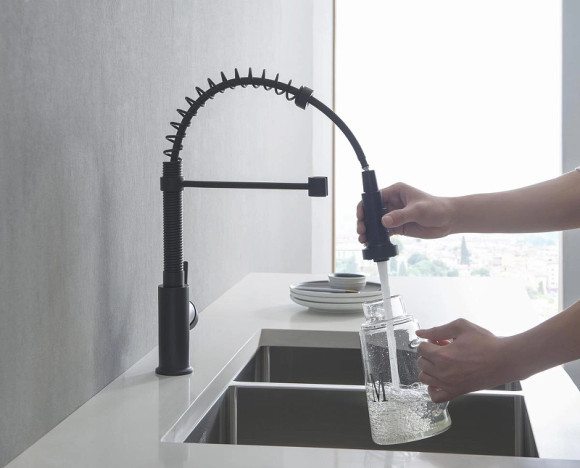 Смеситель для кухни Aquatek Европа AQ1387MB Черный матовый Смеситель для кухни Aquatek Европа AQ1387MB Черный матовый