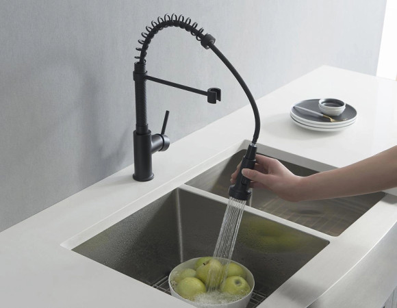 Смеситель для кухни Aquatek Европа AQ1387MB Черный матовый Смеситель для кухни Aquatek Европа AQ1387MB Черный матовый