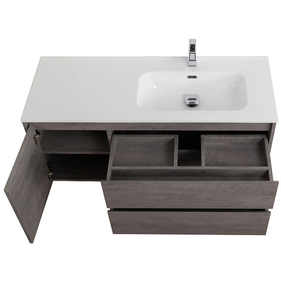 Тумба под раковину BelBagno Kraft 120 R KRAFT-1200-2C-1A-SO-CG-R подвесная Cemento Grigio Тумба под раковину BelBagno Kraft 120 R KRAFT-1200-2C-1A-SO-CG-R подвесная Cemento Grigio