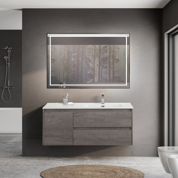 Тумба под раковину BelBagno Kraft 120 R KRAFT-1200-2C-1A-SO-CG-R подвесная Cemento Grigio Тумба под раковину BelBagno Kraft 120 R KRAFT-1200-2C-1A-SO-CG-R подвесная Cemento Grigio