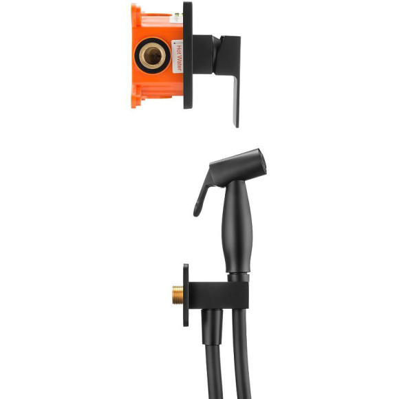 Гигиенический душ со смесителем Swedbe Platta 5549B Черный матовый Гигиенический душ со смесителем Swedbe Platta 5549B Черный матовый