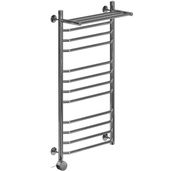 Электрический полотенцесушитель Ника Trapezium ЛТ (Г2) ВП 100/50 с полкой Хром Электрический полотенцесушитель Ника Trapezium ЛТ (Г2) ВП 100/50 с полкой Хром