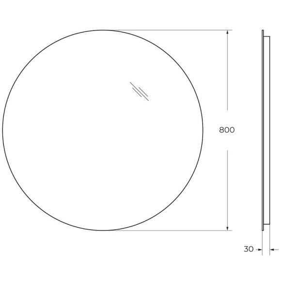 Зеркало BelBagno 80 SPC-INT-800-LED с подсветкой круглое Зеркало BelBagno 80 SPC-INT-800-LED с подсветкой круглое