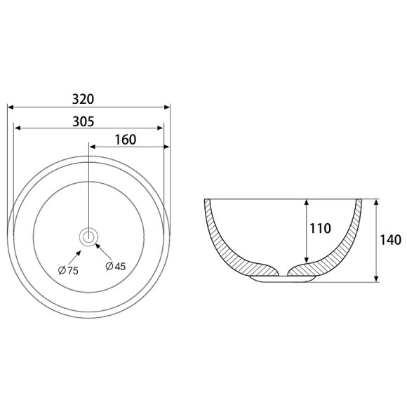Раковина-чаша Abber Bequem 32 AC2106Regen Хамелеон Раковина-чаша Abber Bequem 32 AC2106Regen Хамелеон
