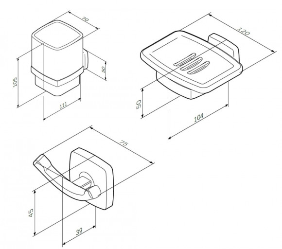 Комплект мебели для ванной AM.PM Gem S 75 BK91GF Белый со смесителем для раковины и аксессуарами Комплект мебели для ванной AM.PM Gem S 75 BK91GF Белый со смесителем для раковины и аксессуарами