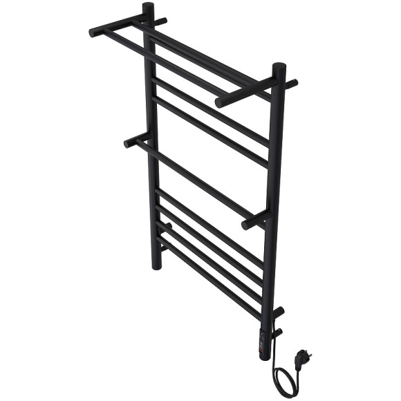 Электрический полотенцесушитель Aquatek Альфа П10 500x900 AQ EL RRP1090BL с полкой Черный муар Электрический полотенцесушитель Aquatek Альфа П10 500x900 AQ EL RRP1090BL с полкой Черный муар