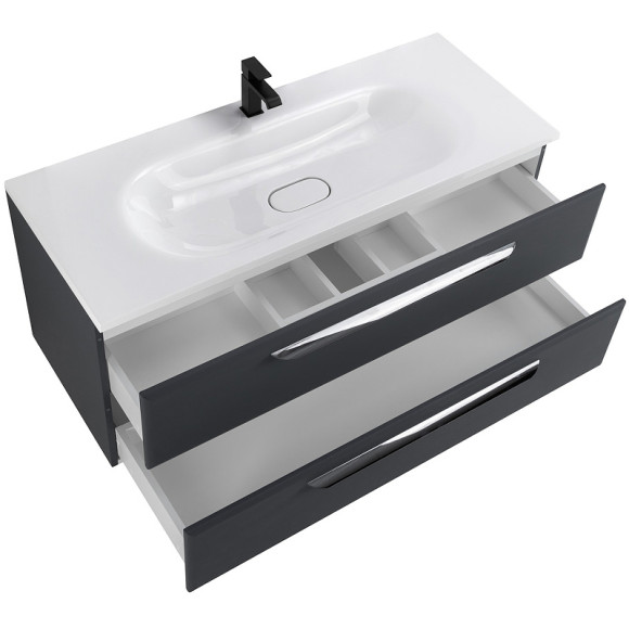 Тумба под раковину Cezares Eco 120 ECO-1200-2C-SO-GR-P подвесная Grafito Тумба под раковину Cezares Eco 120 ECO-1200-2C-SO-GR-P подвесная Grafito