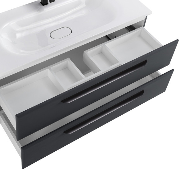 Тумба под раковину Cezares Eco 120 ECO-1200-2C-SO-GR-P подвесная Grafito Тумба под раковину Cezares Eco 120 ECO-1200-2C-SO-GR-P подвесная Grafito