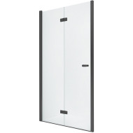 Душевая дверь New Trendy New Soleo Black 120 L D-0227A профиль Черный стекло прозрачное