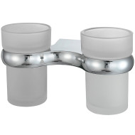 Стакан для зубных щеток WasserKRAFT Berkel K-6828D двойной Хром