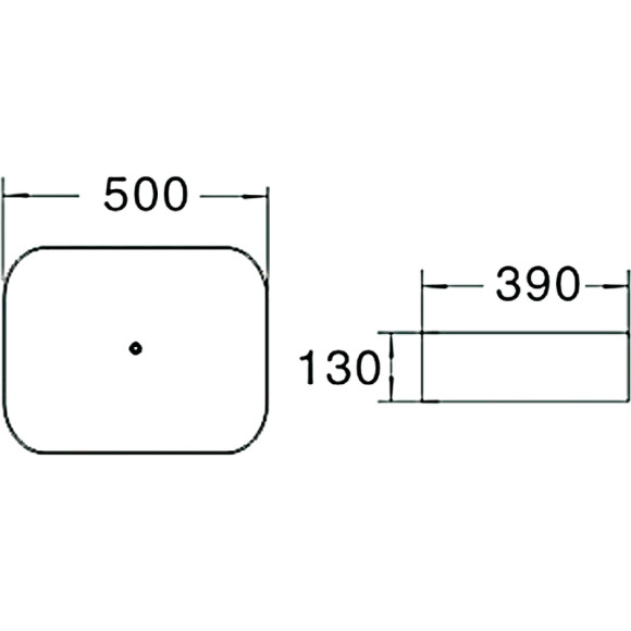 Раковина SantiLine 50 SL-1051MW Белая матовая