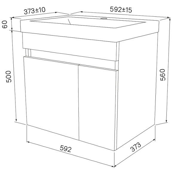 Тумба с раковиной Iddis Zodiac 60 ZOD6CD0i95K подвесная Белая