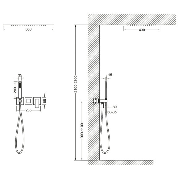 Душевая система Timo Selene SX-2129/00SM Хром Душевая система Timo Selene SX-2129/00SM Хром