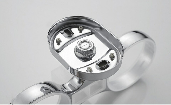 Стакан для зубных щеток Haiba HB1908 двойной Хром