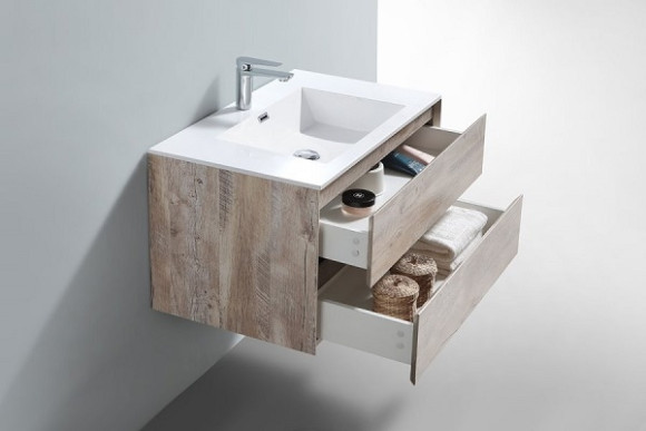 Тумба под раковину Vincea Luka VMC-1L800NW подвесная N.Wood
