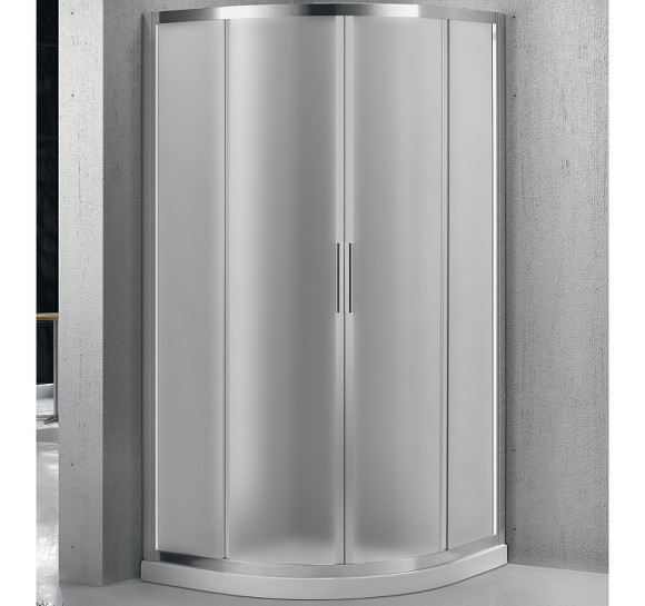 Душевой уголок BelBagno Sela 90х90 SELA-R-2-90-P-Cr профиль Хром стекло рифленое