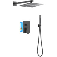 Душевая система Aquatek Либра AQ1672MB Черная матовая