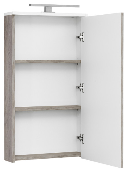 Зеркальный шкаф Aquaton Эмма 46 1A221802EAD80 Белый Дуб наварра