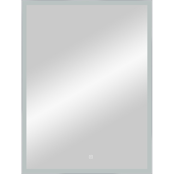 Зеркало Континент Frame Silver 600х800 ЗЛП891 с подсветкой с сенсорным выключателем