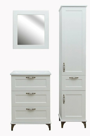 Шкаф пенал Эстет Bali Classic 42 R ФР-00002158 Белый