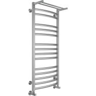 Водяной полотенцесушитель Terminus Енисей П15 500x1200 4670078529589 с полкой Хром, нижнее подключение, G 1/2" ВР, с угловым соединением