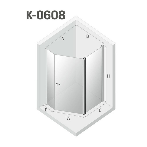 Душевой уголок New Trendy New Soleo Chrome 100х80 K-0608 профиль Хром стекло прозрачное Душевой уголок New Trendy New Soleo Chrome 100х80 K-0608 профиль Хром стекло прозрачное