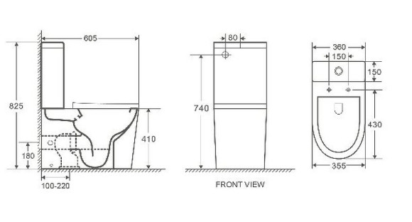Унитаз компакт WeltWasser Salzbach 001 MT-BL 10000003765 Черный матовый с бачком и сиденьем Микролифт