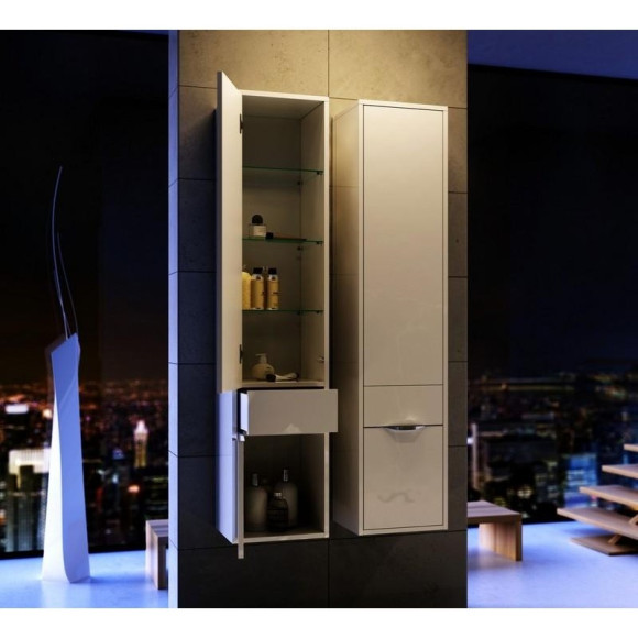 Шкаф пенал Aqwella 5 Stars Malaga 30 Mal.05.03/L Белый Шкаф пенал Aqwella 5 Stars Malaga 30 Mal.05.03/L Белый