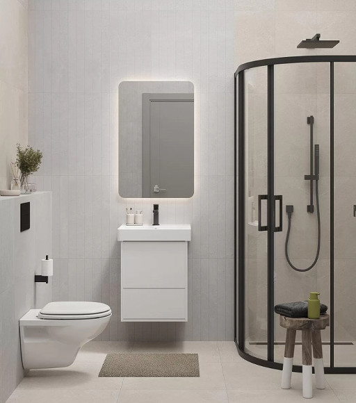 Зеркало Kerama Marazzi Pro 50 PRO.mi.50\WHT с подсветкой с сенсорным выключателем