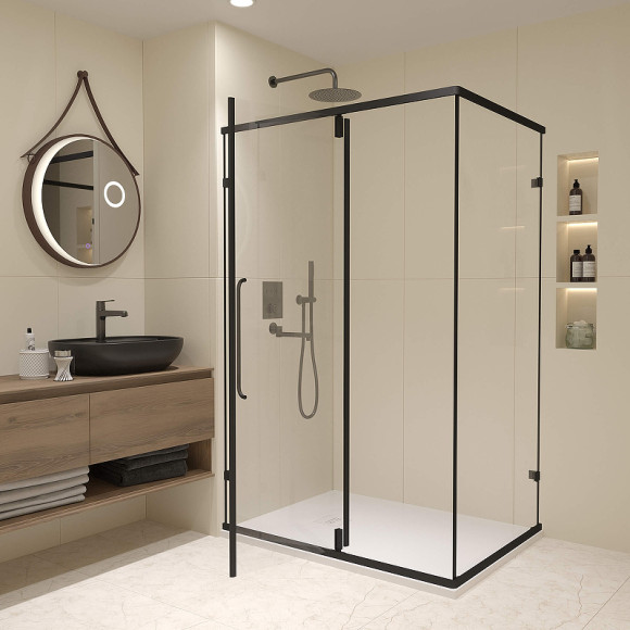 Душевой уголок RGW Classic CL-46B 100x80 72094608-14 профиль Черный стекло прозрачное Душевой уголок RGW Classic CL-46B 100x80 72094608-14 профиль Черный стекло прозрачное