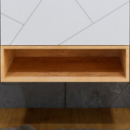 Ниша для тумбы Бриклаер Кристалл 70 4627125415890 Дуб Бунратти Ниша для тумбы Бриклаер Кристалл 70 4627125415890 Дуб Бунратти