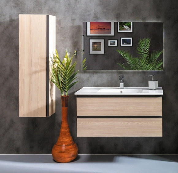 Шкаф пенал Boheme Armadi Art Capolda 35 849-120-LW подвесной Light wood Шкаф пенал Boheme Armadi Art Capolda 35 849-120-LW подвесной Light wood