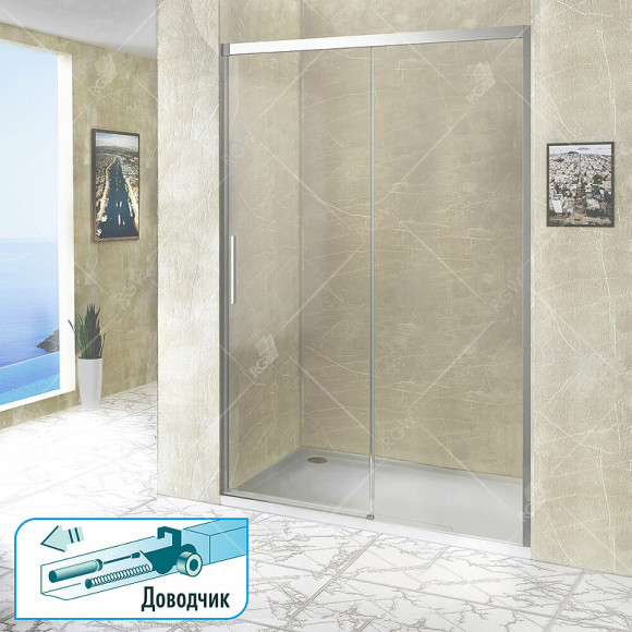 Душевая дверь RGW Leipzig LE-12 100 34121210-11 профиль Хром стекло прозрачное Душевая дверь RGW Leipzig LE-12 100 34121210-11 профиль Хром стекло прозрачное