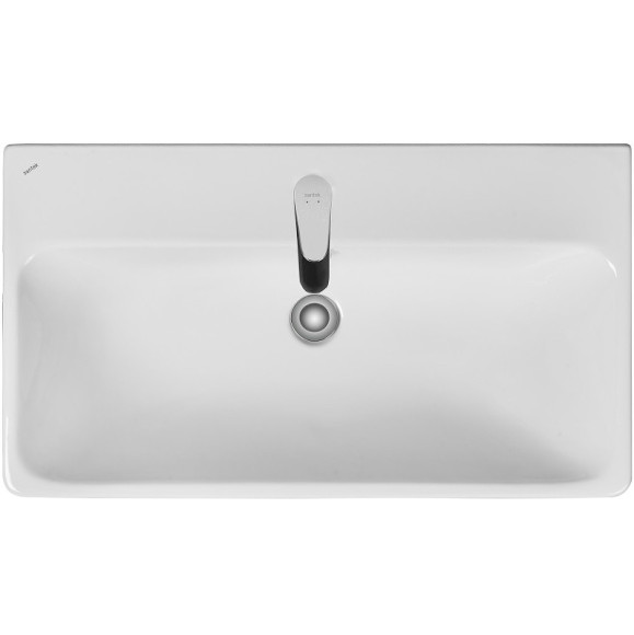 Тумба с раковиной Aquaton Оливия 80 1A2831K0OLVG0 подвесная Бежевый Дуб веллингтон