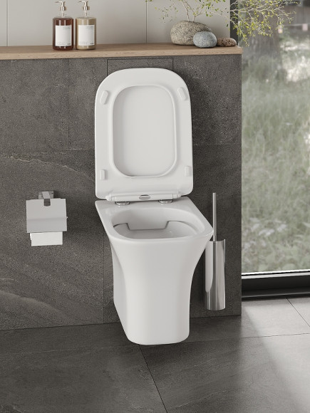 Унитаз Orange C02-100W подвесной с сиденьем Микролифт Унитаз Orange C02-100W подвесной с сиденьем Микролифт