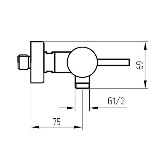 Смеситель для душа Migliore Fortis 18655 Хром